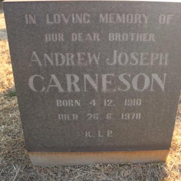 CARNESON Andrew Joseph 1910-1978
