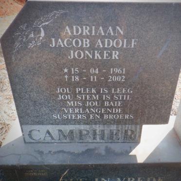 CAMPHER Adriaan Jacob Adolf Jonker 1961-2002