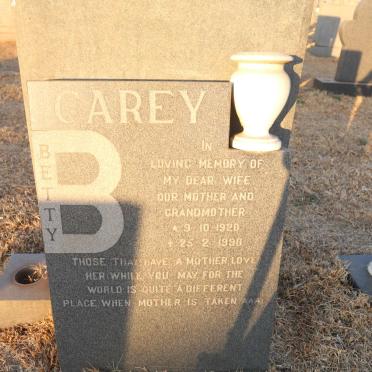CAREY Betty 1920-1990