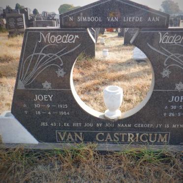 CASTRICUM John, van 1920-1994 &amp; Joey 1925-1984