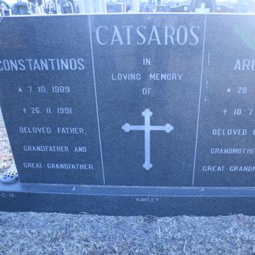 CATSAROS Constantinos 1909-1991 &amp; Arcinoi 1911-1992