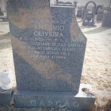 CARCAO Antonio Oliveira 1920-1993