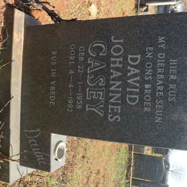 CASEY David Johannes 1958-1992