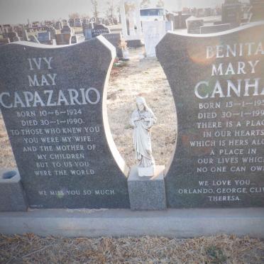 CAPAZARIO Ivy May 1924-1990 :: CANHA Benita Mary 1957-1990