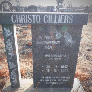 CILLIERS Christo 1947-2001