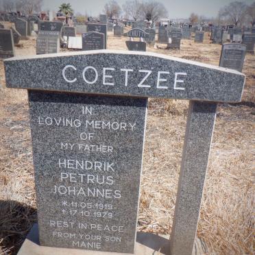COETZEE Hendrik Petrus Johannes 1919-1979