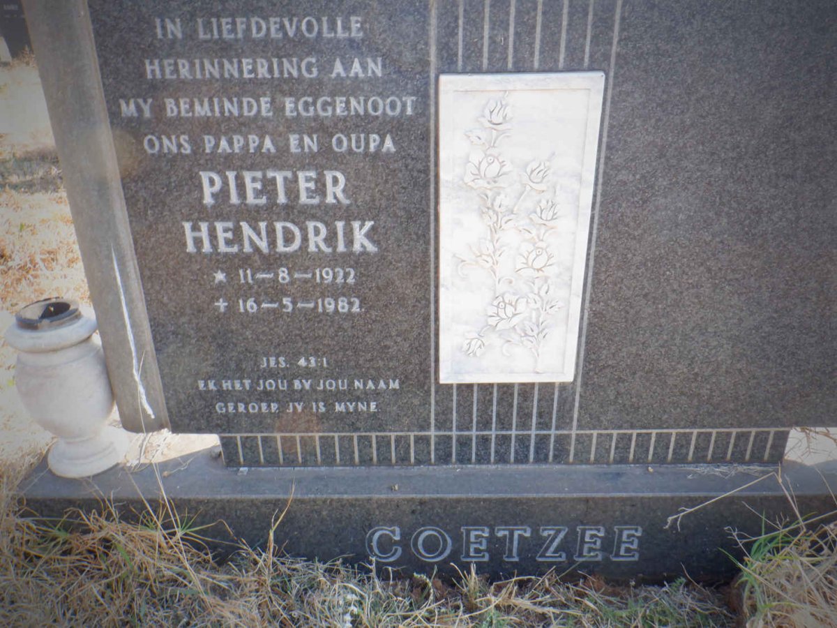 COETZEE Pieter Hendrik 1922-1982