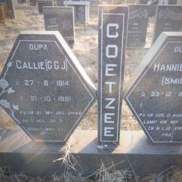 COETZEE G.G.J. 1914-1991 &amp; J.F. SMIDT 1930-
