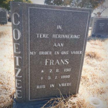 COETZEE Frans 1911-1980