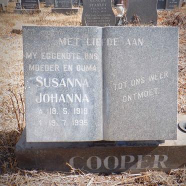 COOPER Susanna Johanna 1919-1995