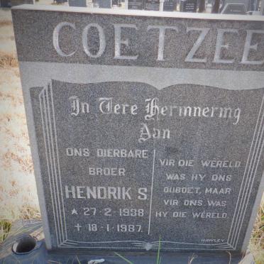 COETZEE Hendrik S. 1938-1987