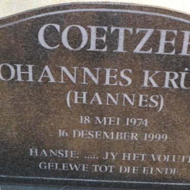 COETZEE Johannes Krüger 1974-1999