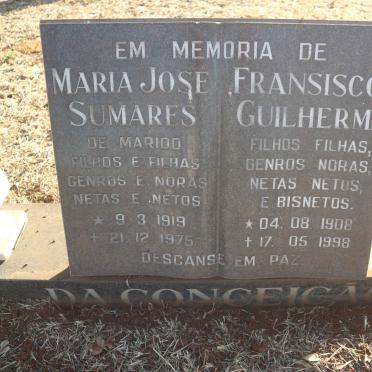 CONCEICAO Fransisco Guilherme, da 1908-1998 &amp; Maria Jose SUMARES 1919-1975
