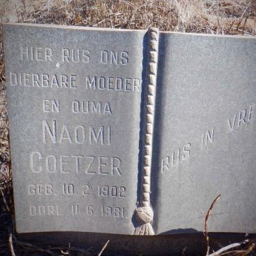 COETZER Naomi 1902-1981