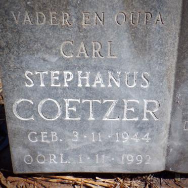 COETZER Carl Stephanus 1944-1992 &amp; Margarietha Johanna 1938-2003