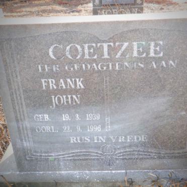 COETZEE Frank John 1939-1996