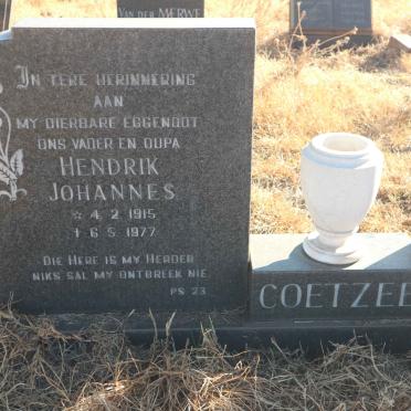 COETZEE Hendrik Johannes 1915-1977