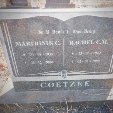 COETZEE Marthinus C. 1935-2000 &amp; Rachel C.M. 1942-2000