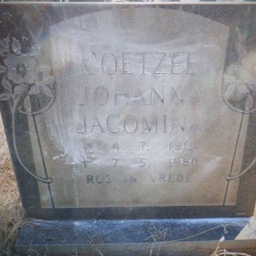 COETZEE Johanna Jacomina 1915-1980