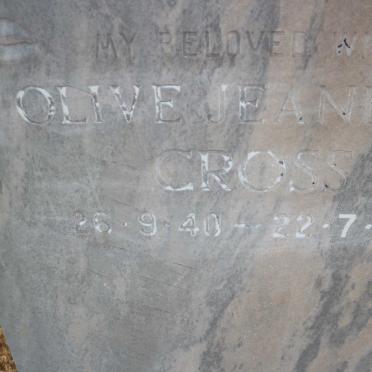 CROSS Olive Jeanette 1940-1990