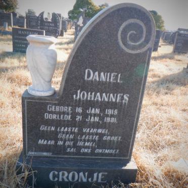 CRONJE Daniel Johannes 1915-1981