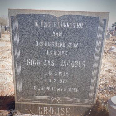 CROUSE Nicolaas Jacobus 1954-1977