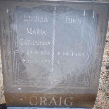 CRAIG John 1913- &amp; Louisa Maria Catharina 1914-1979
