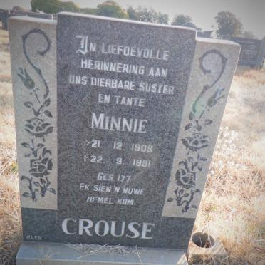 CROUSE Minnie 1909-1981