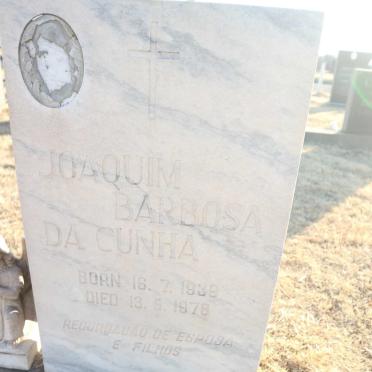 CUNHA Joaquim Barbosa, da 1939-1978