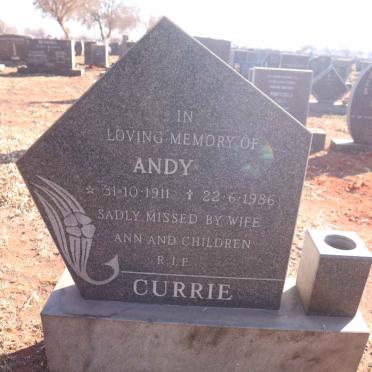CURRIE Andy 1911-1986