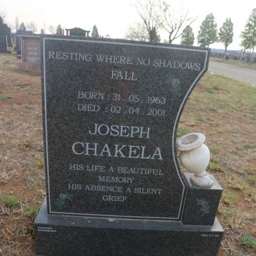 CHAKELA Joseph 1963-2001 