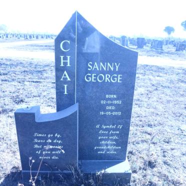 CHAI Sanny George 1952-2012