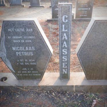 CLAASSEN Nicolaas Petrus 1934-1996