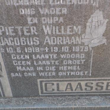 CLAASSENS Pieter Willem Jacobus Adriaan 1918-1979