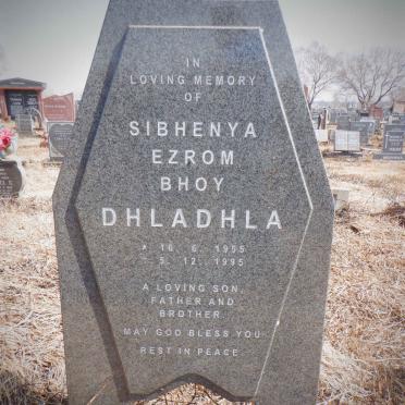 DHLADHLA Sibhenya Ezrom Bhoy 1955-1995