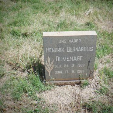 DUVENAGE Hendrik Bernardus 1906-1969