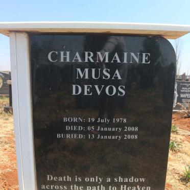 DEVOS Charmaine Musa 1978-2008 
