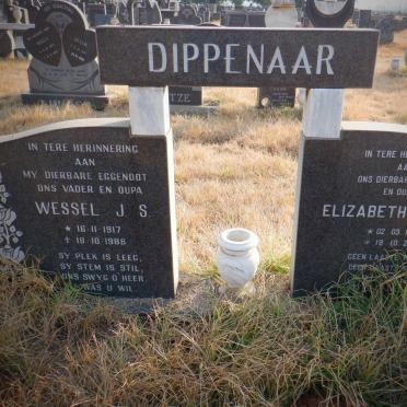 DIPPENAAR Wessel J.S. 1917-1986 &amp; Elizabeth M.C. 1923-2001