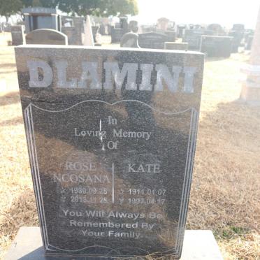 DLAMINI Kate 1914-1997 :: DLAMINI Rose Ncosana 1939-2013