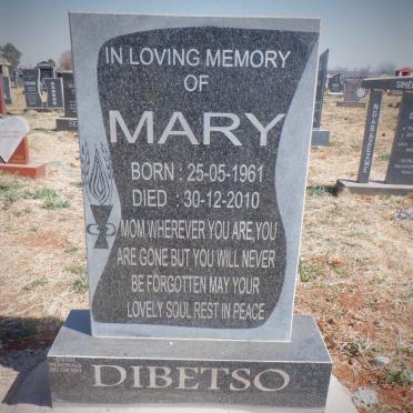 DIBETSO Mary 1961-2010