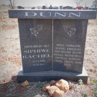 DUNN Siphiwe Rachel 1986-2011