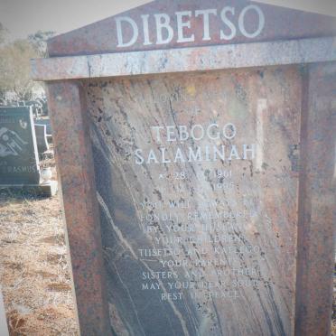 DIBETSO Tebogo Salaminah 1961-1995