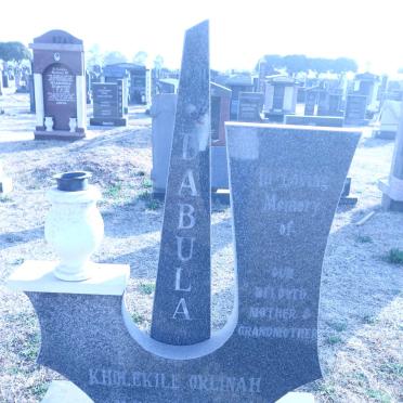 DABULA Khulekile Orlinah 1948-2002