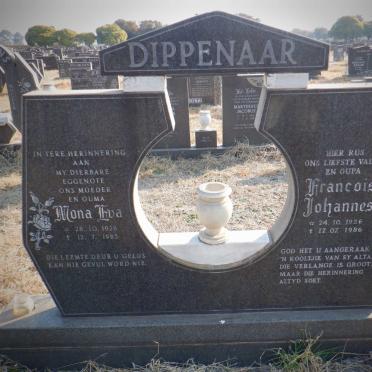 DIPPENAAR Francois Johannes 1926-1986 &amp; Mona Eva 1928-1985