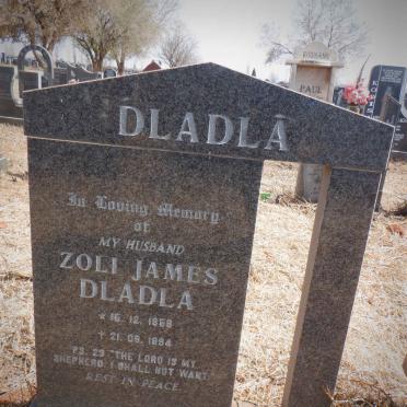DLADLA Zoli James 1959-1994
