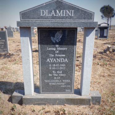 DLAMINI Ayanda 1985-2012