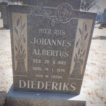 DIEDERIKS Johannes Albertus 1885-1974