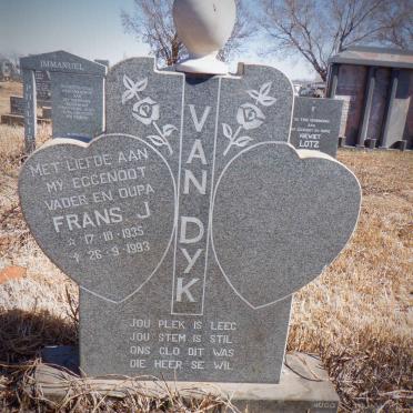 DYK Frans J., van 1935-1993