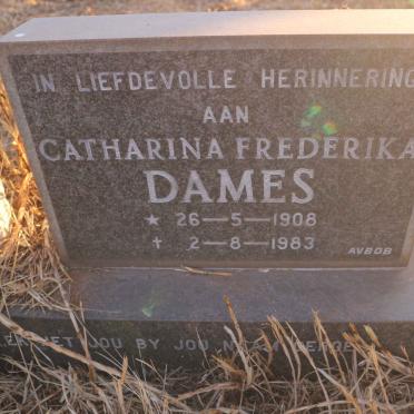 DAMES Catharina Frederika 1908-1983