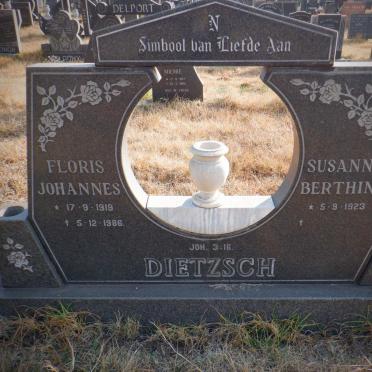DIETZSCH Floris Johannes 1919-1986 &amp; Susanna Berthina 1923-